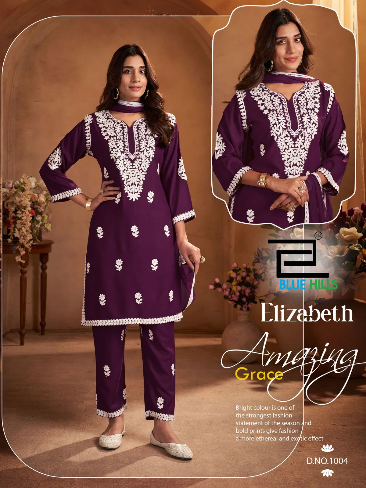Elizabeth By Blue Hills Rayon Kurtis With Bottom Dupatta Wholesale In India